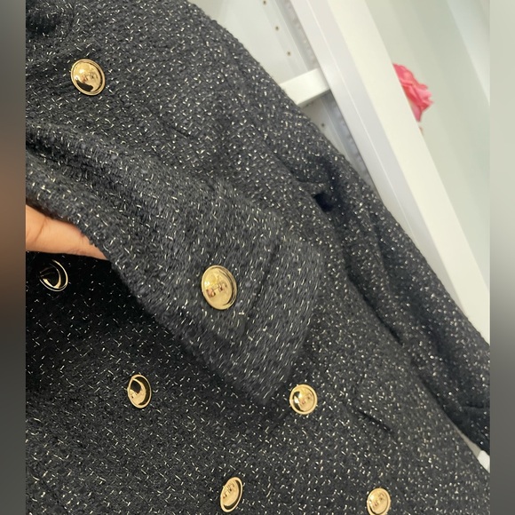 NWT Ann Taylor Double Breasted Tweed Military Coat
Size XS Petite - Picture 7 of 15